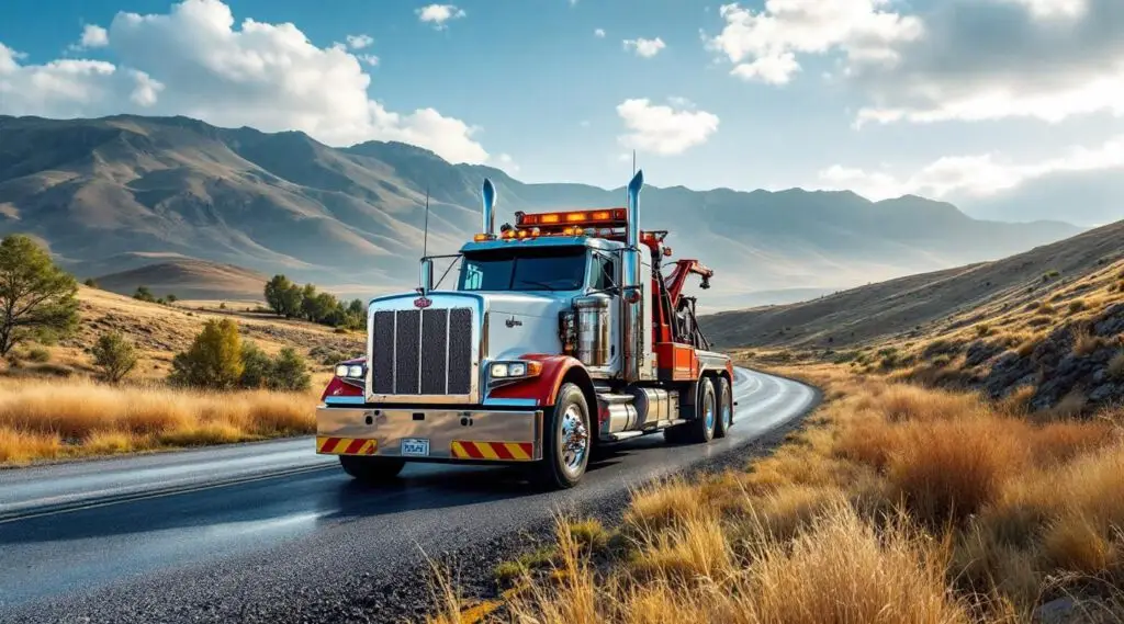 A professional heavy-duty wrecker truck performing a precision recovery of a vehicle in Thornton using winch lines and rigging.